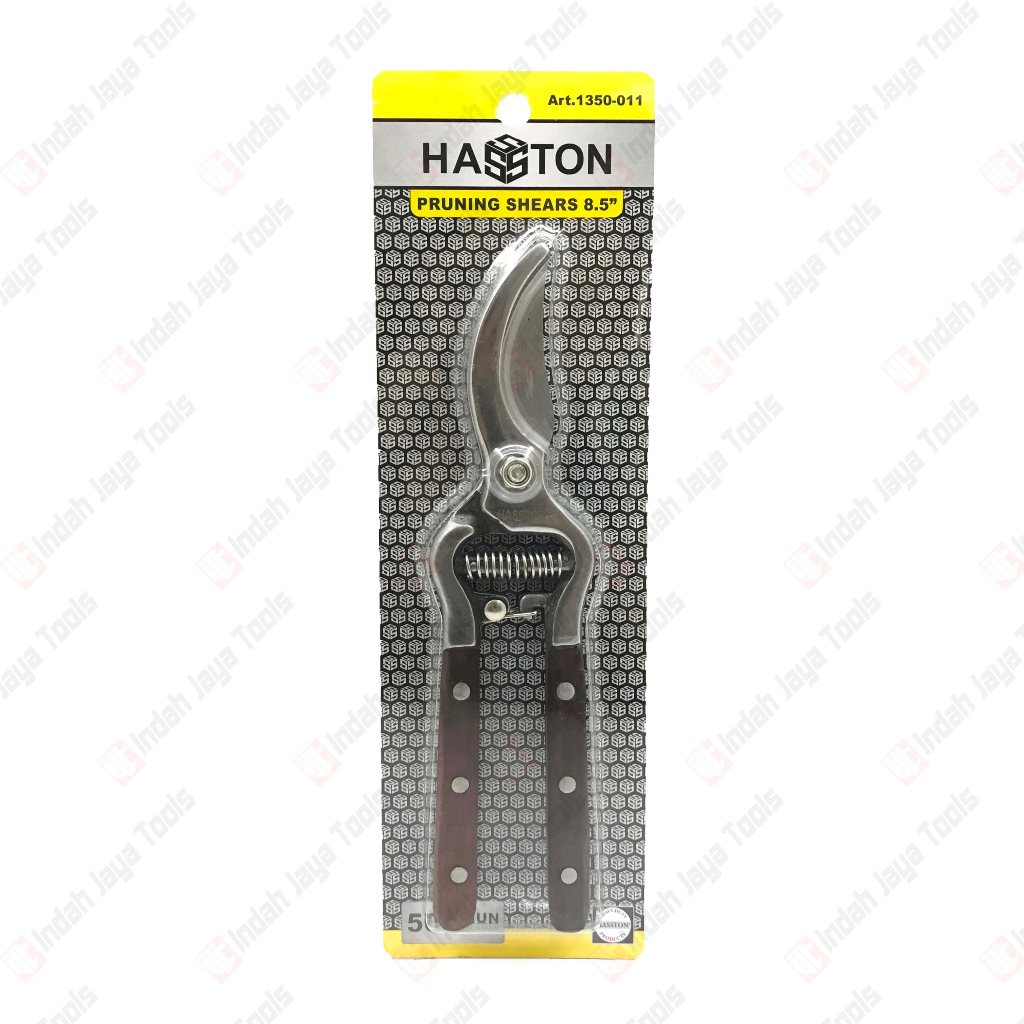 HASSTON 1350-011 Gunting Dahan Bunga Gagang Kayu 8.5&quot; - Pruning Shears