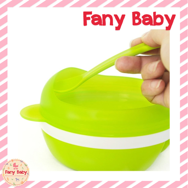 BABY BEYOND NON - SKID DIVIDED BOWL WITH ARCH LID [ BB1006 ]