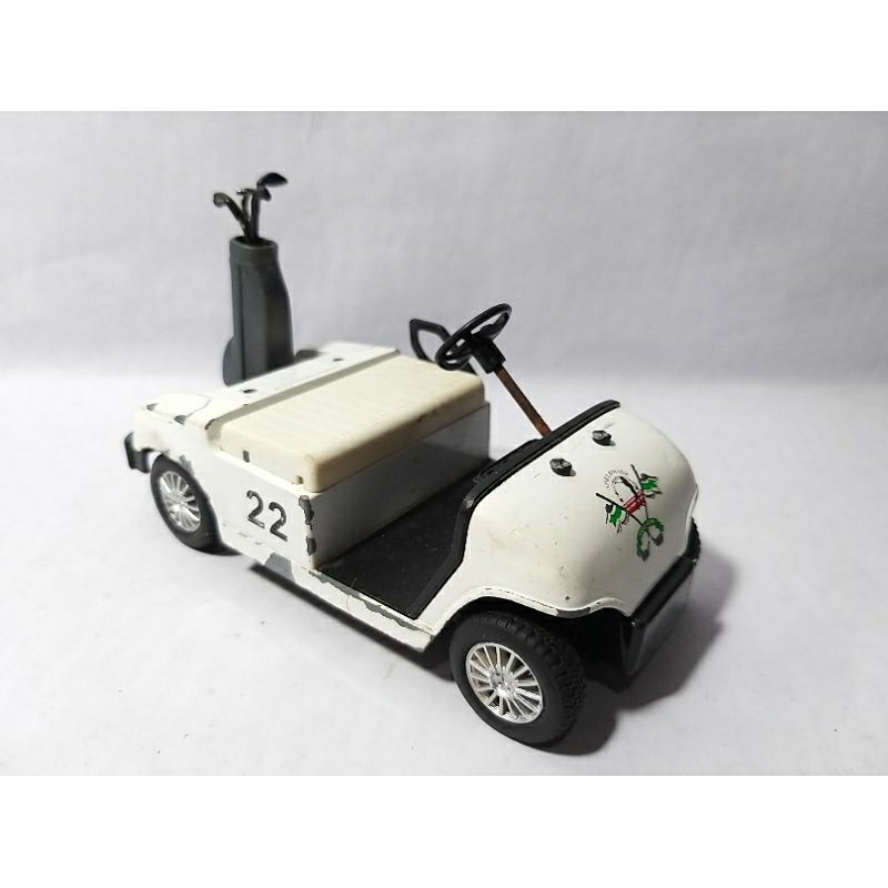 Diecast Mobil Sport Mini Golf Cart Car With Clubs Kinsfun Kinsmart Diorama Figure Figurine Rare Jadu