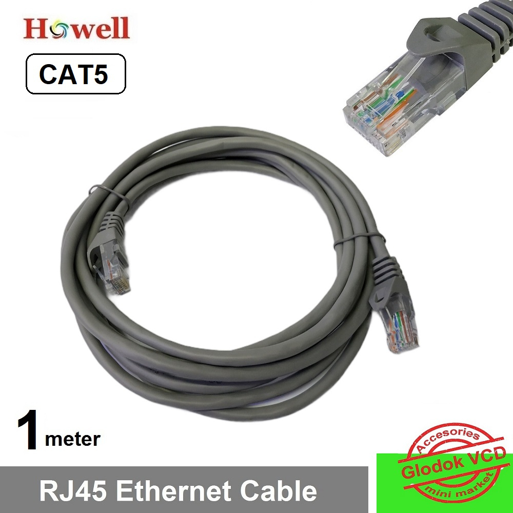 Howell Cat5 1m UTP Ethernet Network Cable / Kabel LAN