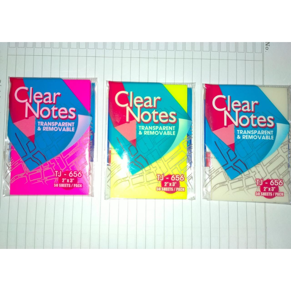 

Post It TJ 656 Clear Notes