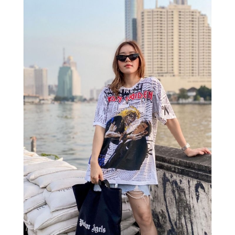 [ORI] IRON MAIDEN DAILY BUGLE AOP Kaos Pria