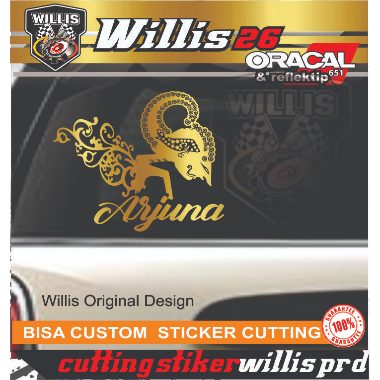 STIKER CUTTING STICKER WAYANG ARJUNA