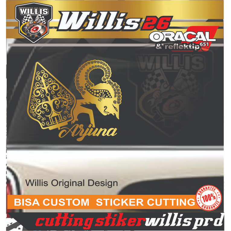 PROMO STIKER CUTTING STICKER WAYANG ARJUNA