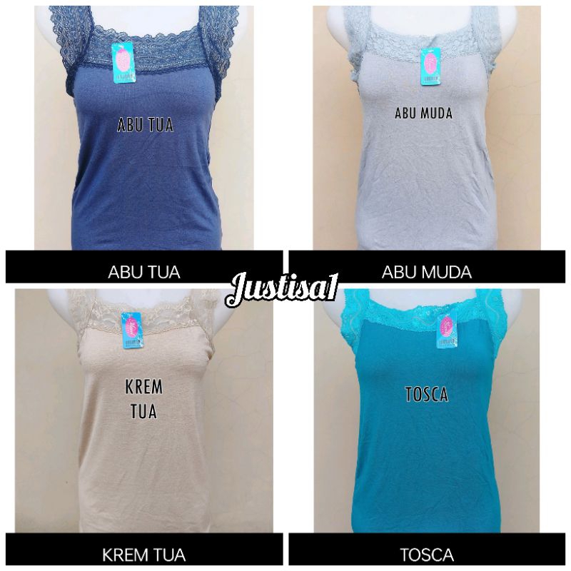 Tangtop Singlet Renda Wanita Dewasa