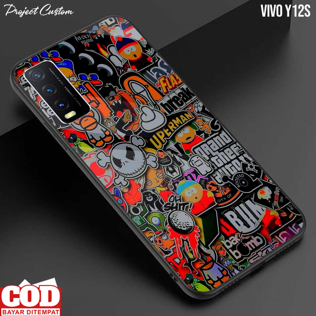 Case Hp VIVO Y12S - Casing VIVO Y12S Terbaru [ GRAFF-02 ] Softcase Hp VIVO Y12S - Silikon Hp VIVO Y1