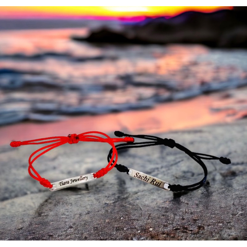 gelang nama titanium pesan sesuai namamu