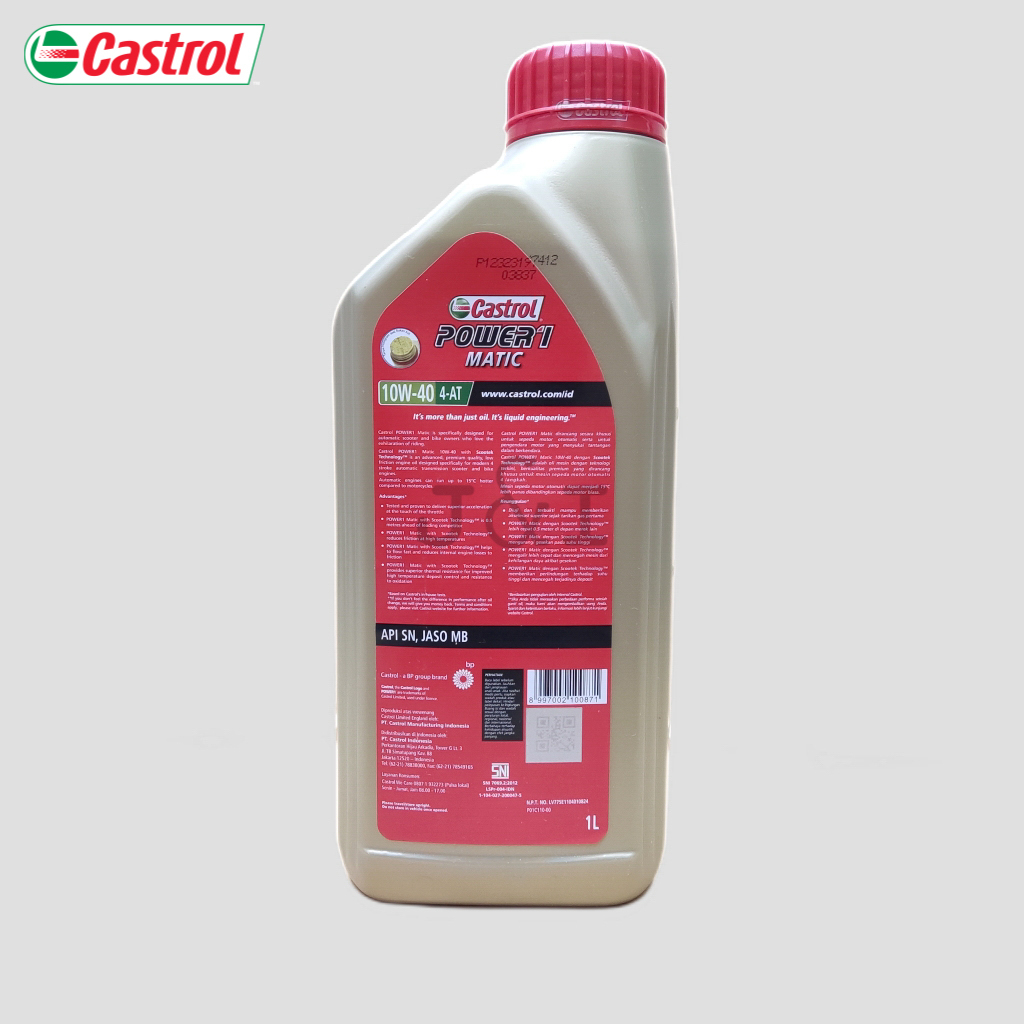 Castrol Power 1 Matic 10W-30 API SN JASO MB 1 Liter