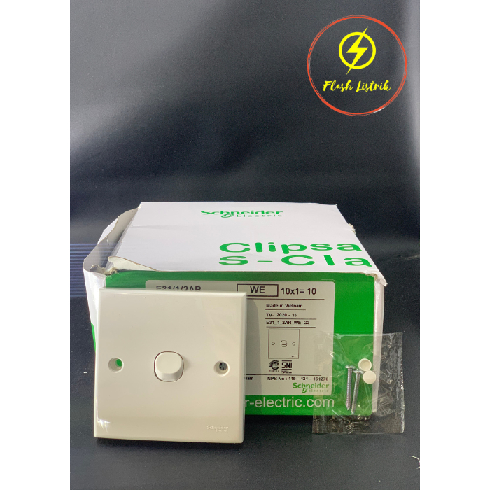 [Schneider] Saklar Engkel Clipsal Classic / Saklar Tunggal