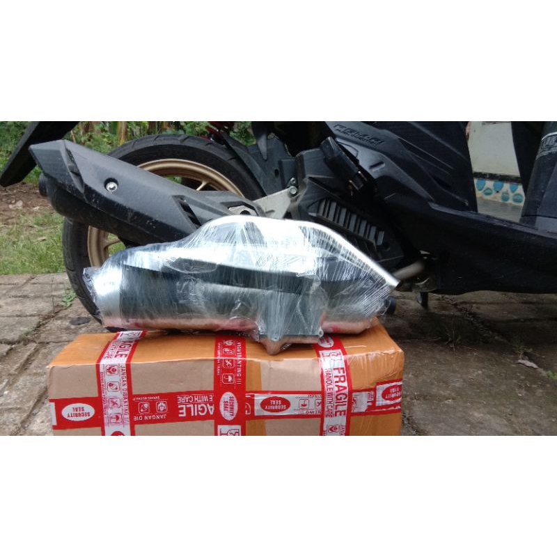 KNALPOT ORIGINAL SKTECH_RACING_MUFFLER UNTUK MOTOR HONDA SCOPY, BEAT. VARIO125, Vario 150 old,  vari