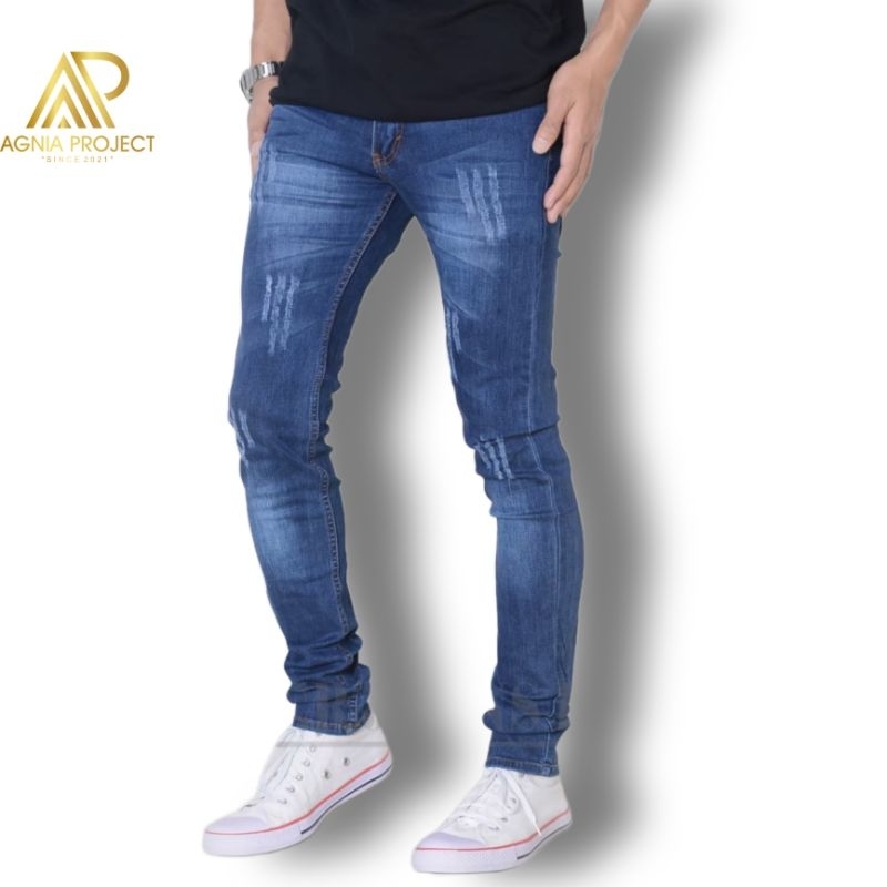 Celana Jeans Pria Sobek Tidak Tembus Original Distro Kunaker Bandung