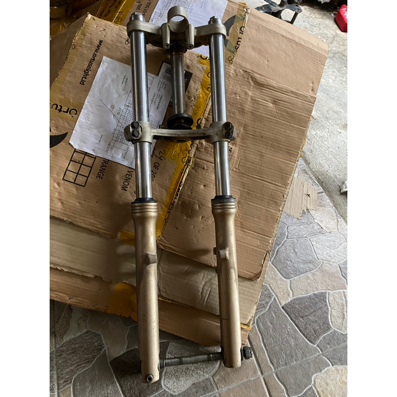 Shock depan ninja rr type zx rr old gold