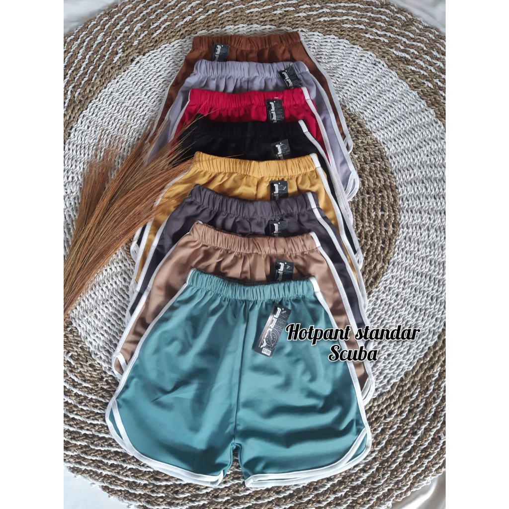 Celana Pendek Korea Wanita Santai Hotpants - Polos