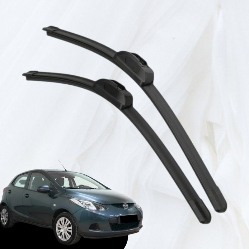 WIPER DEPAN FRAMELESS MAZDA 2 2009 - 2014 UK 24&quot; - 14&quot;