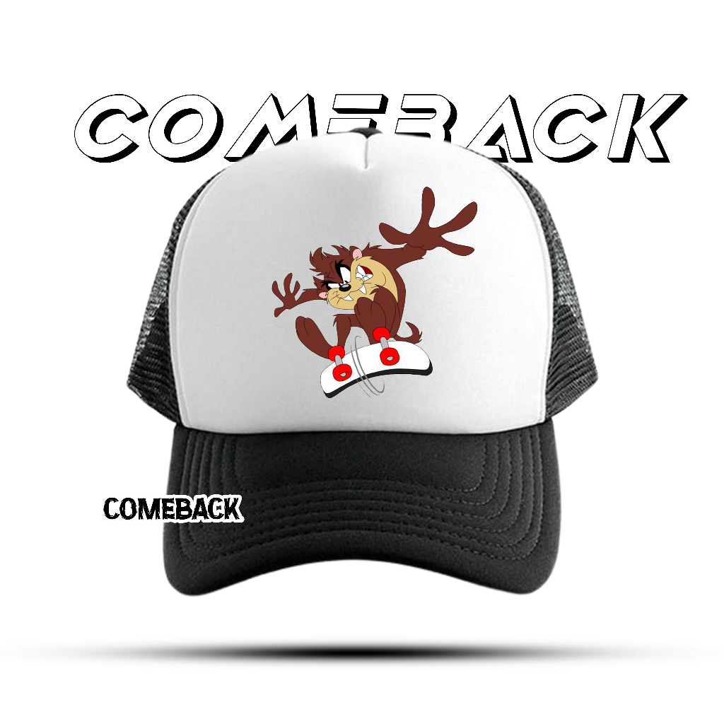 Topi Jaring Tazmania - Topi Trucker - Topi jaring Pria - Topi Trucker pria - Topi Costume - Topi Bas