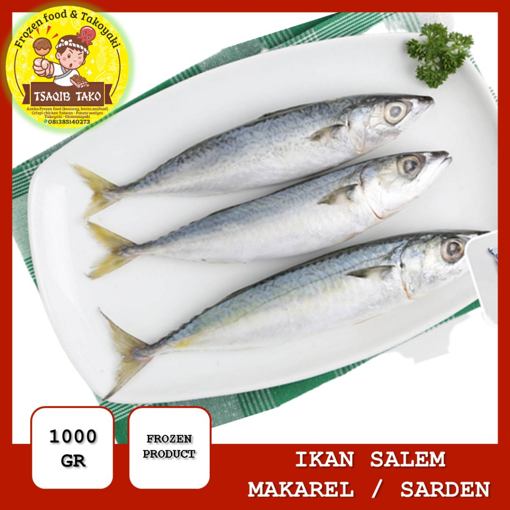 

PROMO Ikan Makarel / Salem Sarden Beku Frozen 1 kg