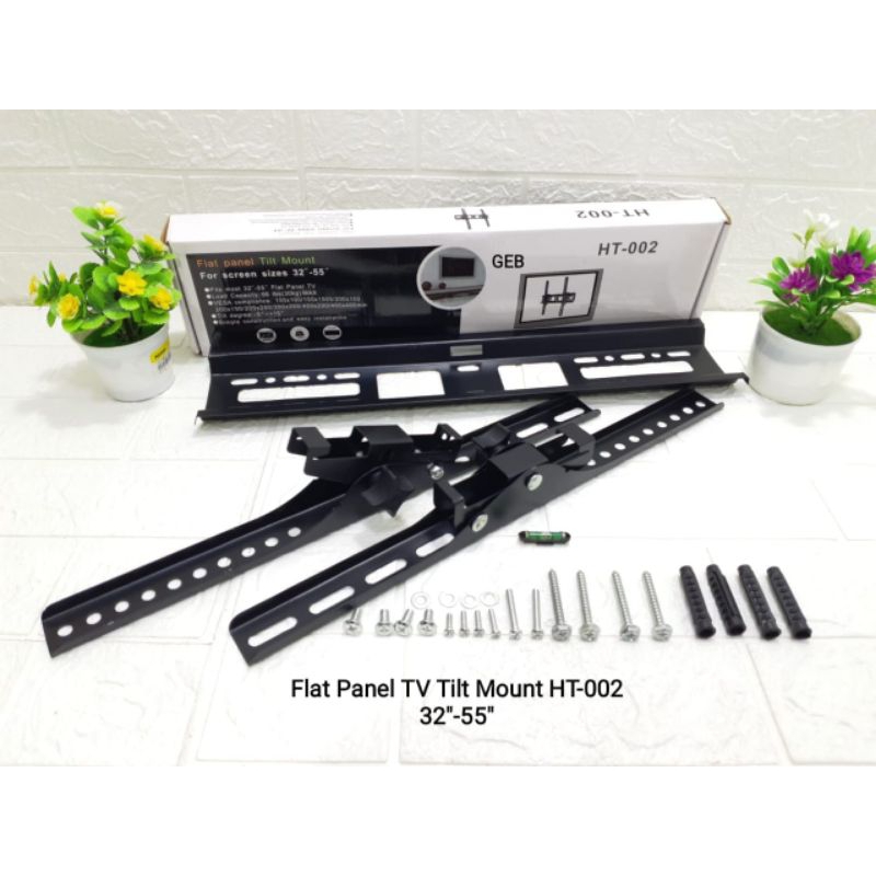 bracket tv ht002 32 inch sampai 55 inch breket tv dinding tembok wall mounting tv