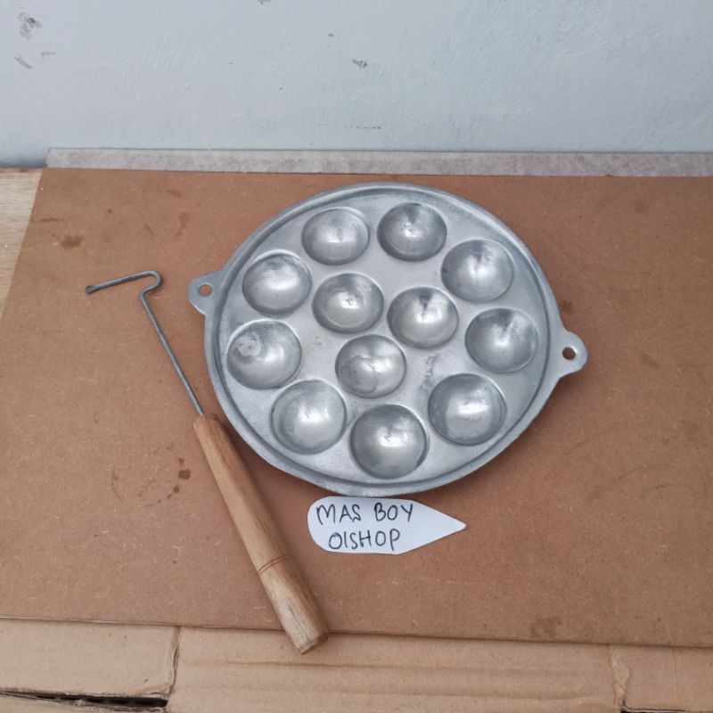 Cetakan Kue Telor Puyuh Martabak Mini Apem 12 Lobang / Free Cungkilan