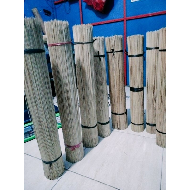 Ruji bambu sangkar burung 2.5mm panjang 60cm isi 1000batang
