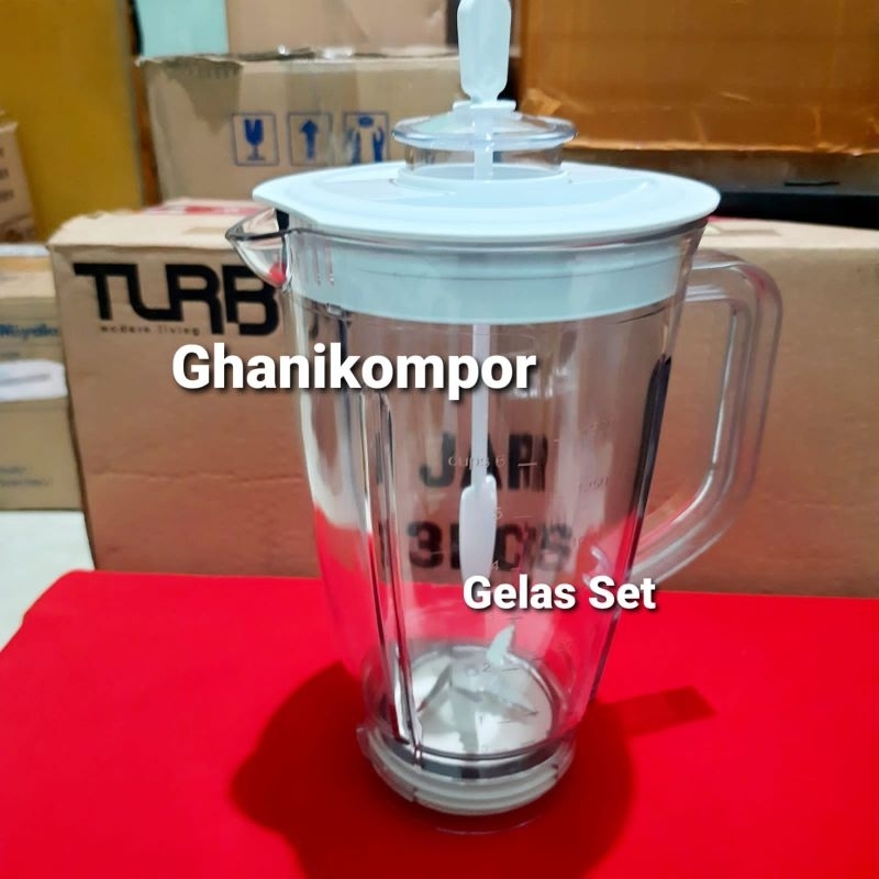 Gelas Blender Turbo Original - Pisau Monting Blender Turbo Asli