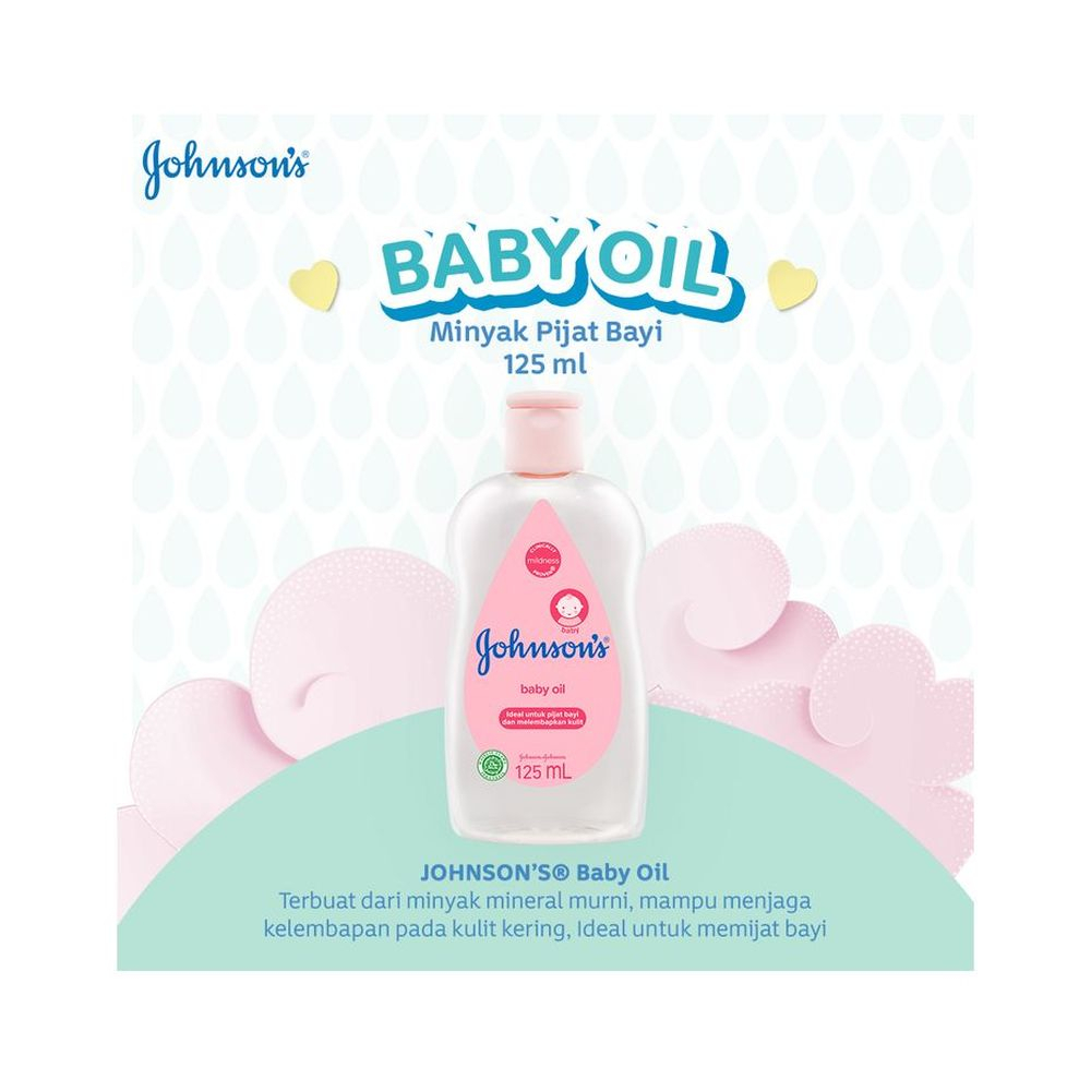 Johnsons Baby Oil 125ml / 200 ml ORIGINAL-BPOM