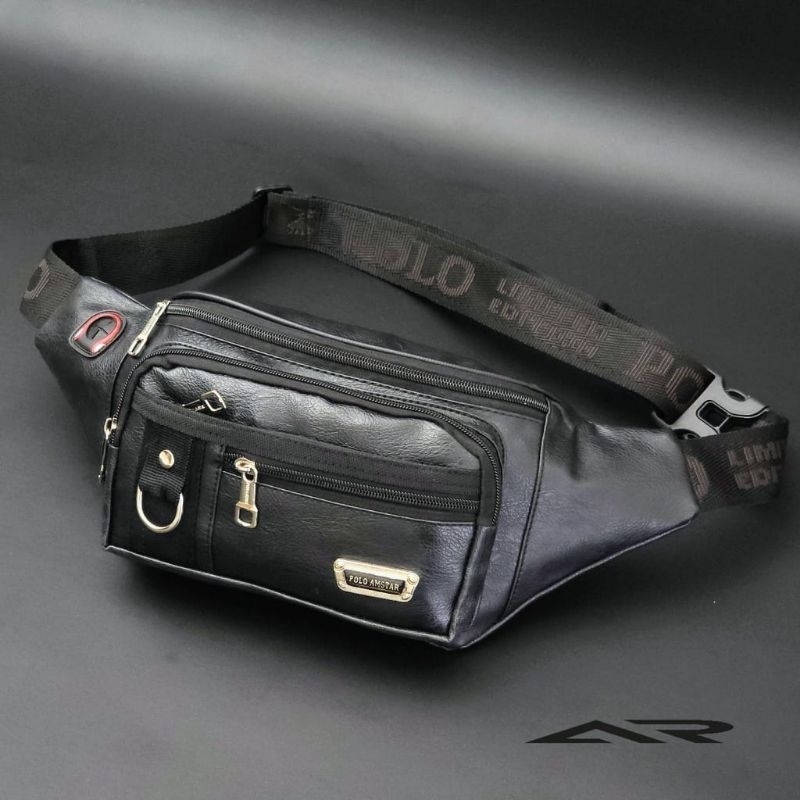 Tas Selempang Pria Multi Fungsi Waistbag Original POLO AMSTAR Model Terbaru