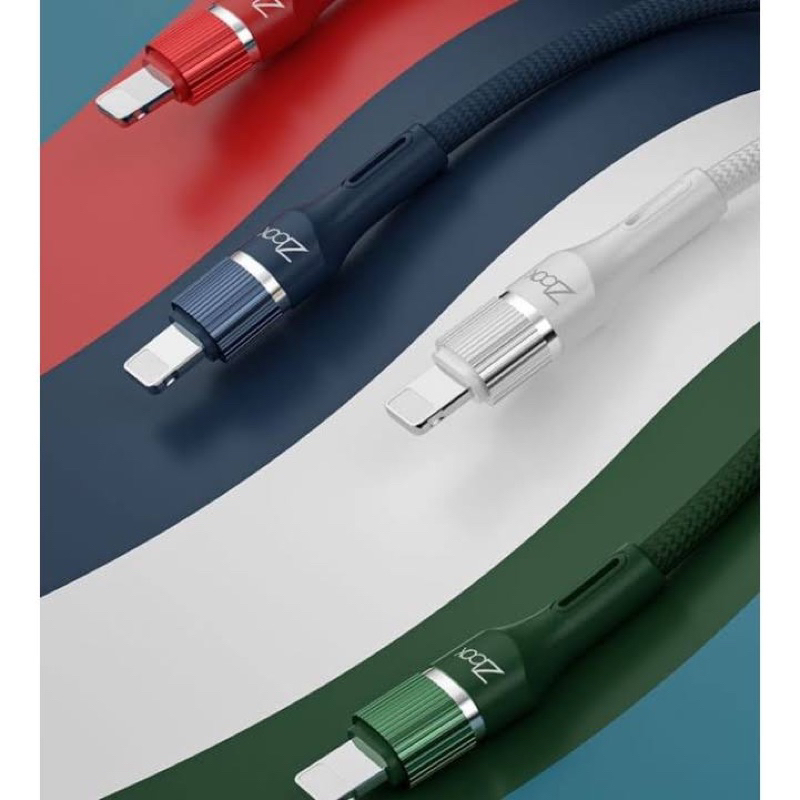 Z-BOX Weave 03 Kabel Data Qualcomm 3.0 Quick Charge 3A Smart Cable Micro Usb/ Type C/ iPhone 6/6s/ 6+/6s+/7/7+/X/XR/Xs Max/11/12/13/Z-Box03