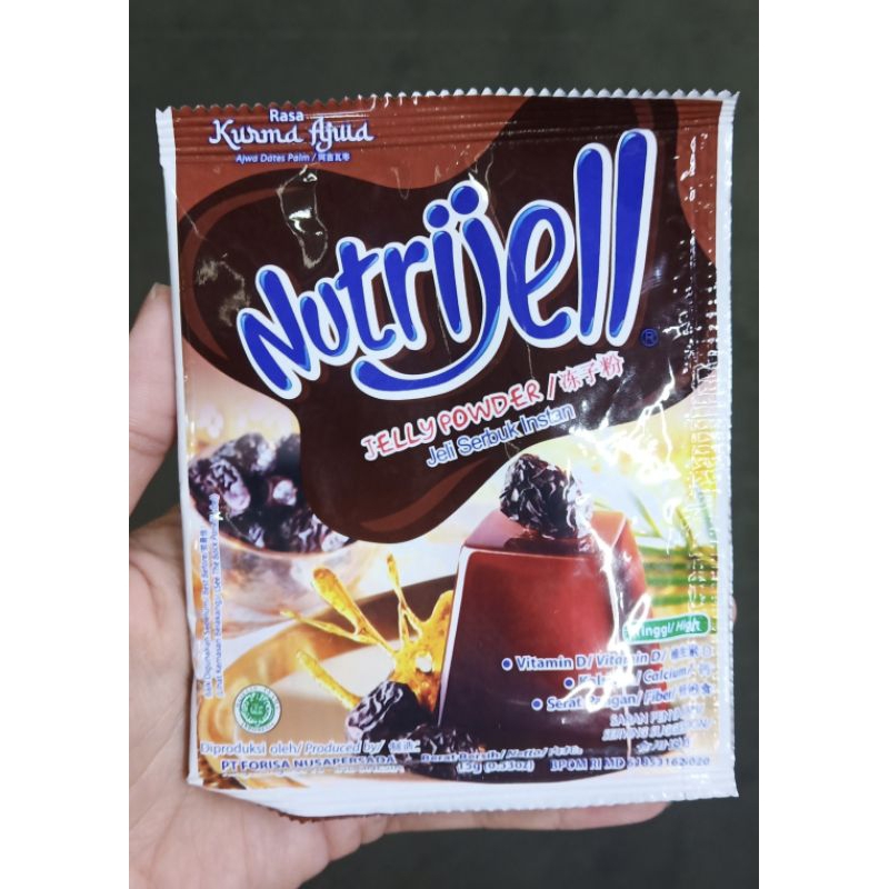 

Nutrijell jelly powder kurma 15g bubuk jeli instan rasa kurma