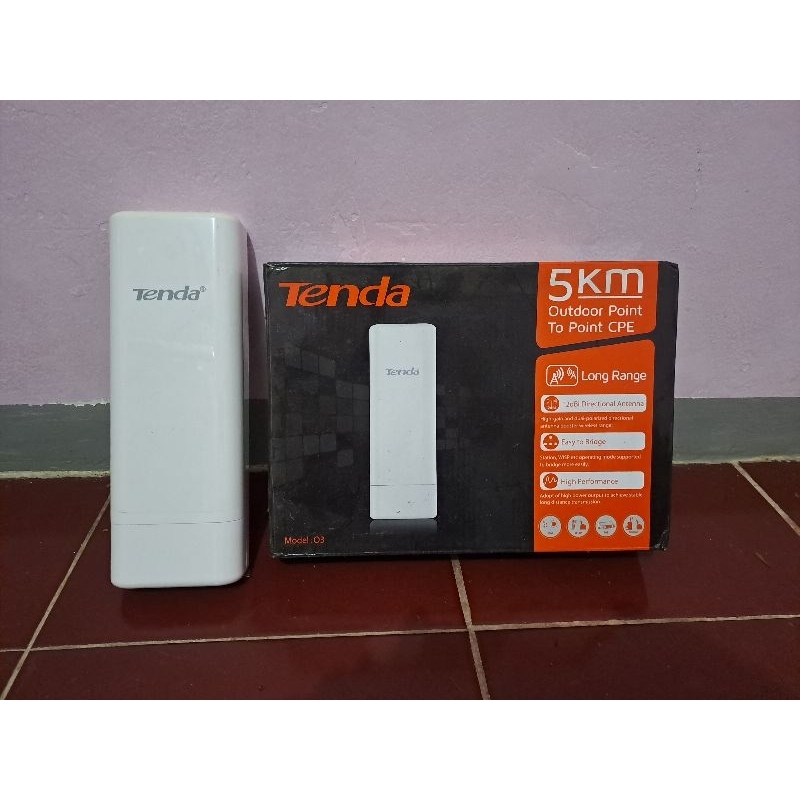 Tenda O3 Wifi Akses Point Outdoor jarak jauh