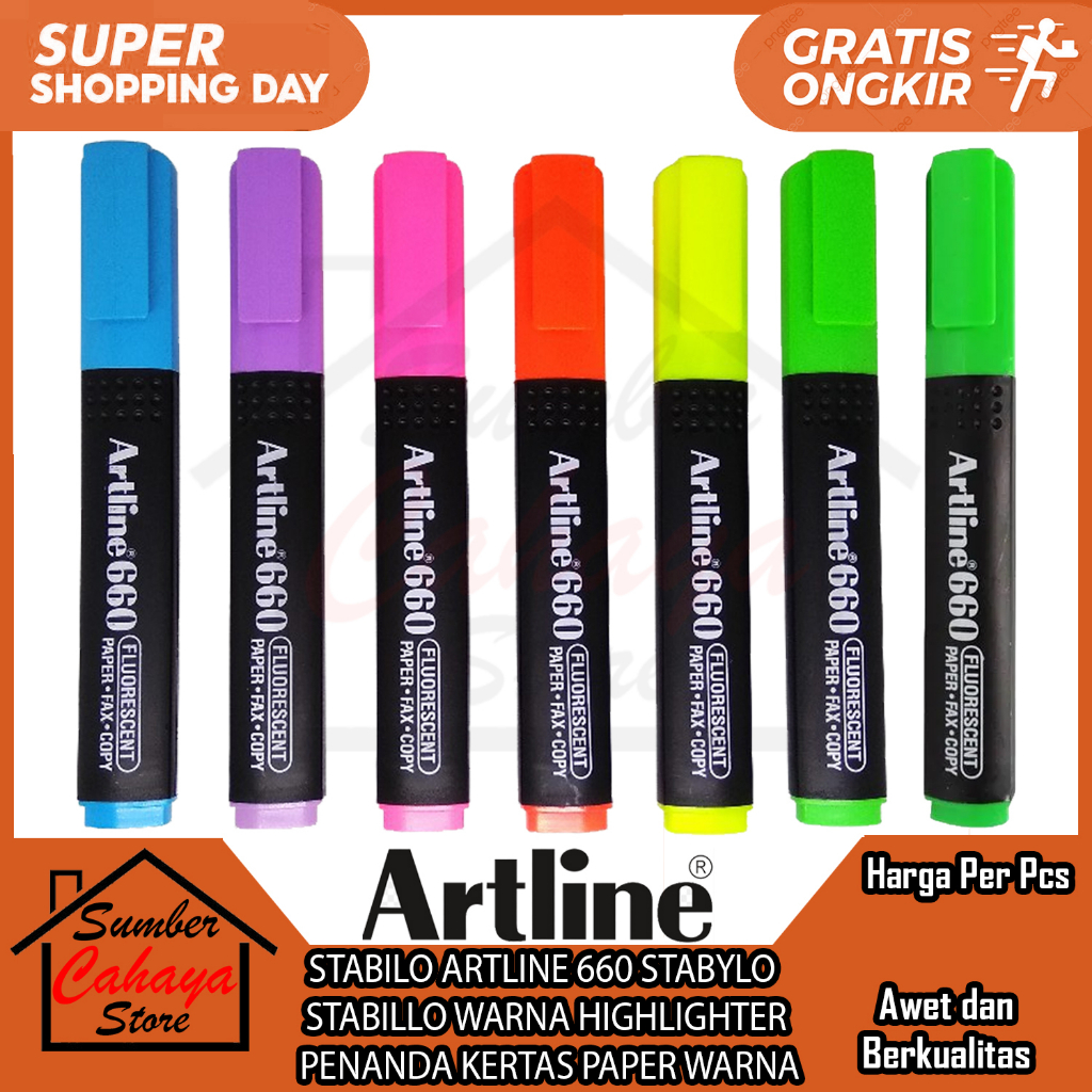 

STABILO ARTLINE 660 STABYLO HIJAU IJO IJAU HIGHLIGHT HIGHLIGHTER TEXTLINER PENANDA KERTAS BEWARNA BENTUK PEN PENA CORETAN WARNA WARNI PASTEL CORET TANDA PAPER PULPEN BOLPEN STABILLO BEWARNA PEMBERI WARNAA TRANSPARAN PADA TULIS TULISAN BUKU