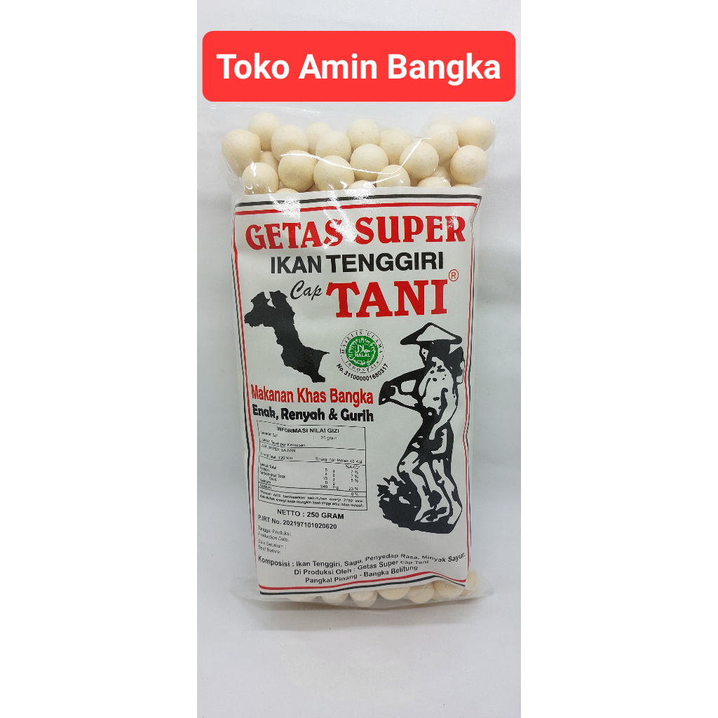 

KERUPUK GETAS KHAS BANGKA CAP TANI/SNACK/CEMILAN