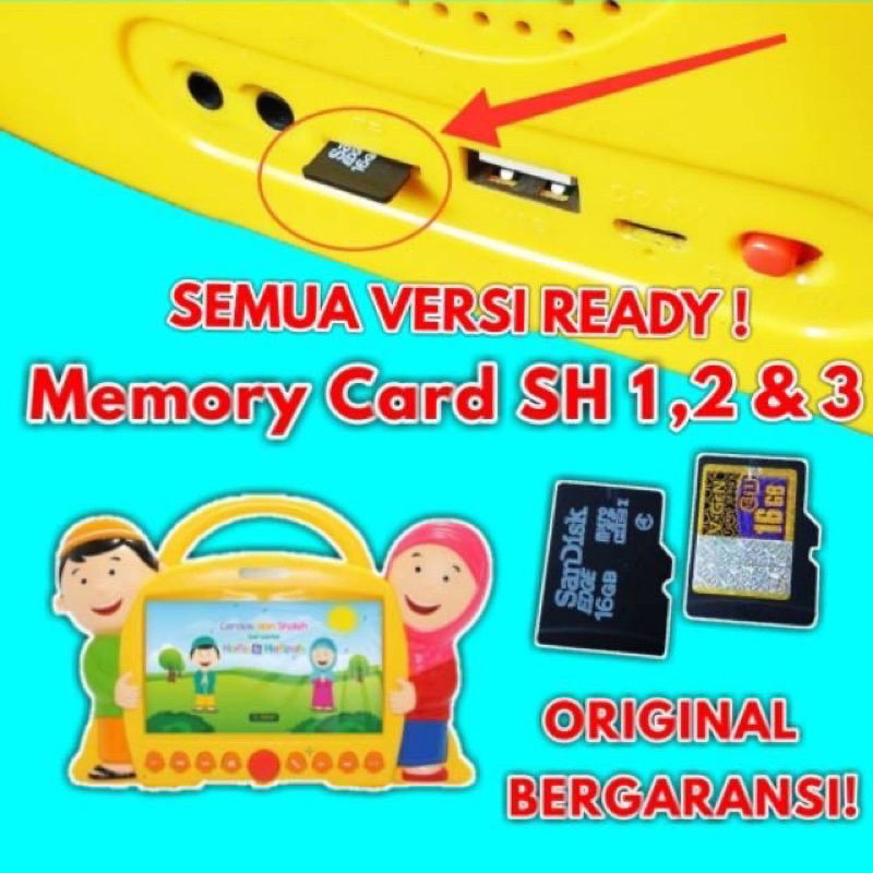 SMART HAFIZ MEMORY CARD VERSI 1 2 3 4 5 6 MICRO SD CHIP SMARTHAFIZ HAPIS MEMORI