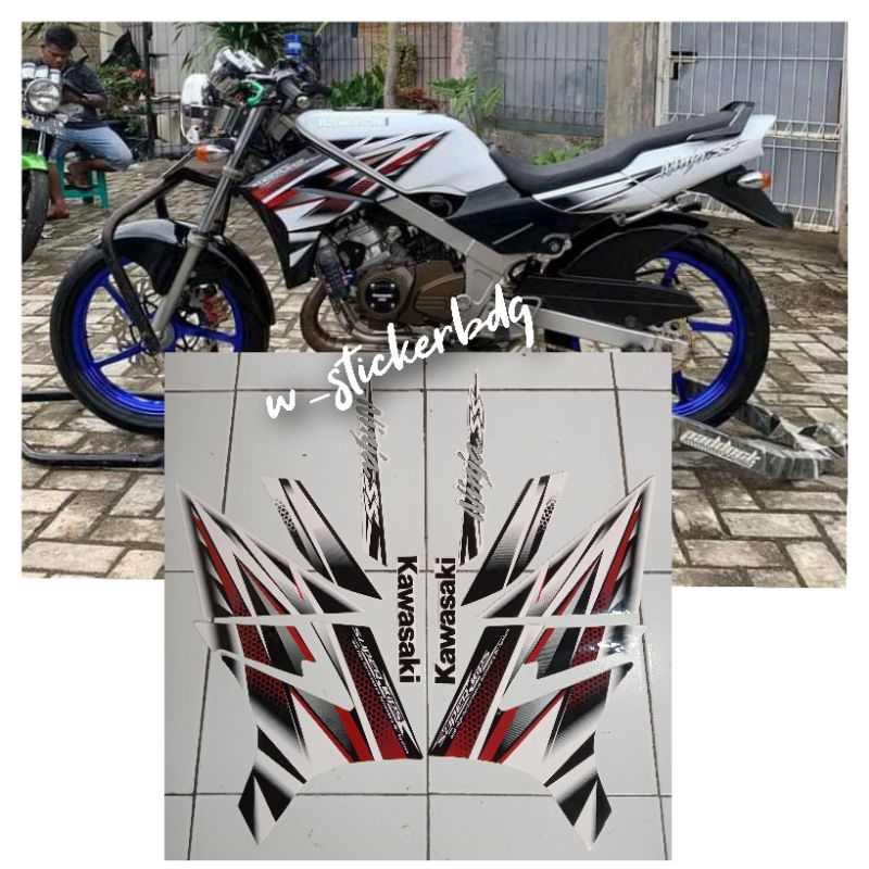 Striping Stiker Lis Kawasaki Ninja SS 2013 Putih