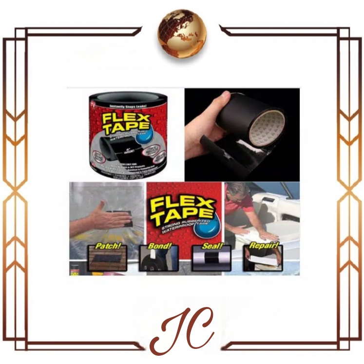 (JC) FLEX TAPE 4&quot;X 1,5 M LAKBAN SUPER KUAT WATERPROFF ISOLASI AJAIB