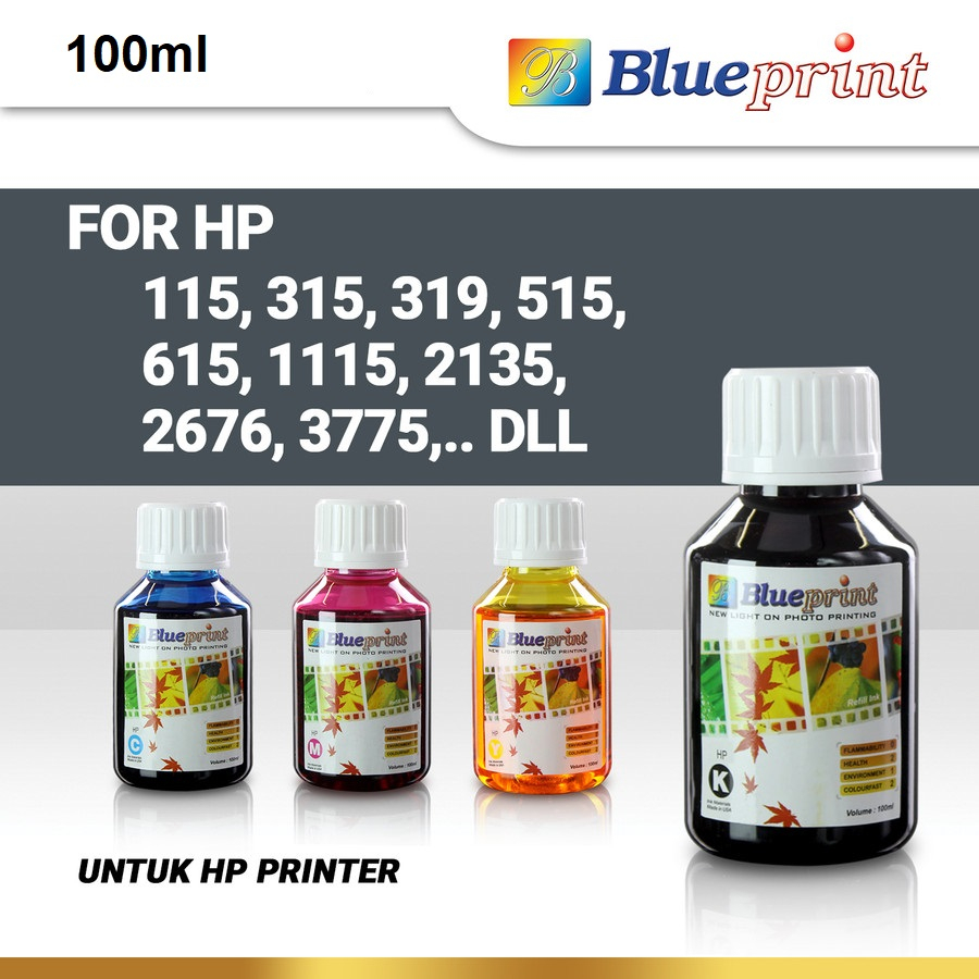 Tinta Printer hp Blueprint Refill Ink 100ml