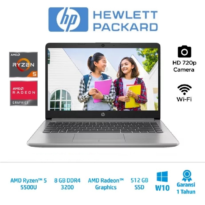 HP Laptop 245 G8 / AMD Ryzen 5 5500U / 8GB / 512GB / Win 10 Home [56k72PA]
