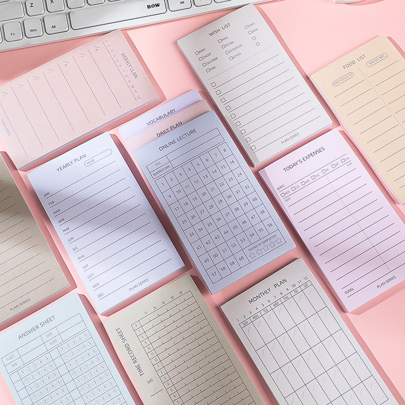 

50 Lembar memo pad note jurnal scrapbook diari catatan office