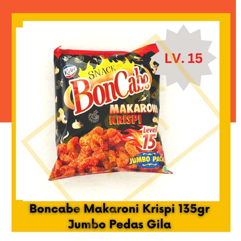 

Kobe Boncabe Makaroni Krispi 135gr Jumbo Pedas Gila