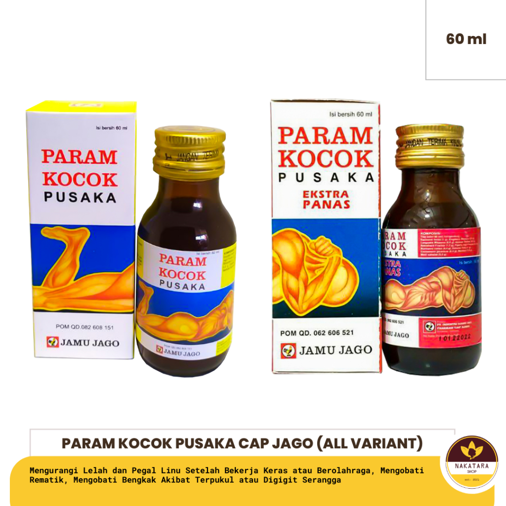 PARAM KOCOK PUSAKA CAP JAGO UKURAN 60ML