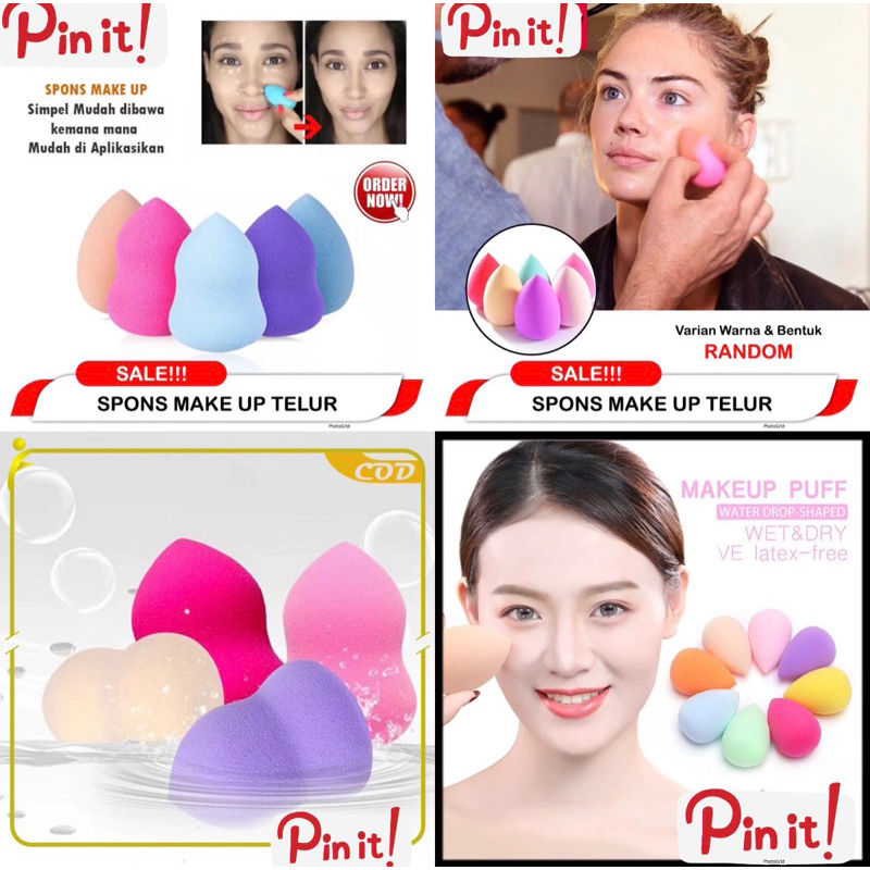 GRATIS ONGKIR COD TERMURAH BEAUTY BLENDER TEAR DROP EGG SPONS MAKE UP COLLORFULL SPONGE TELUR