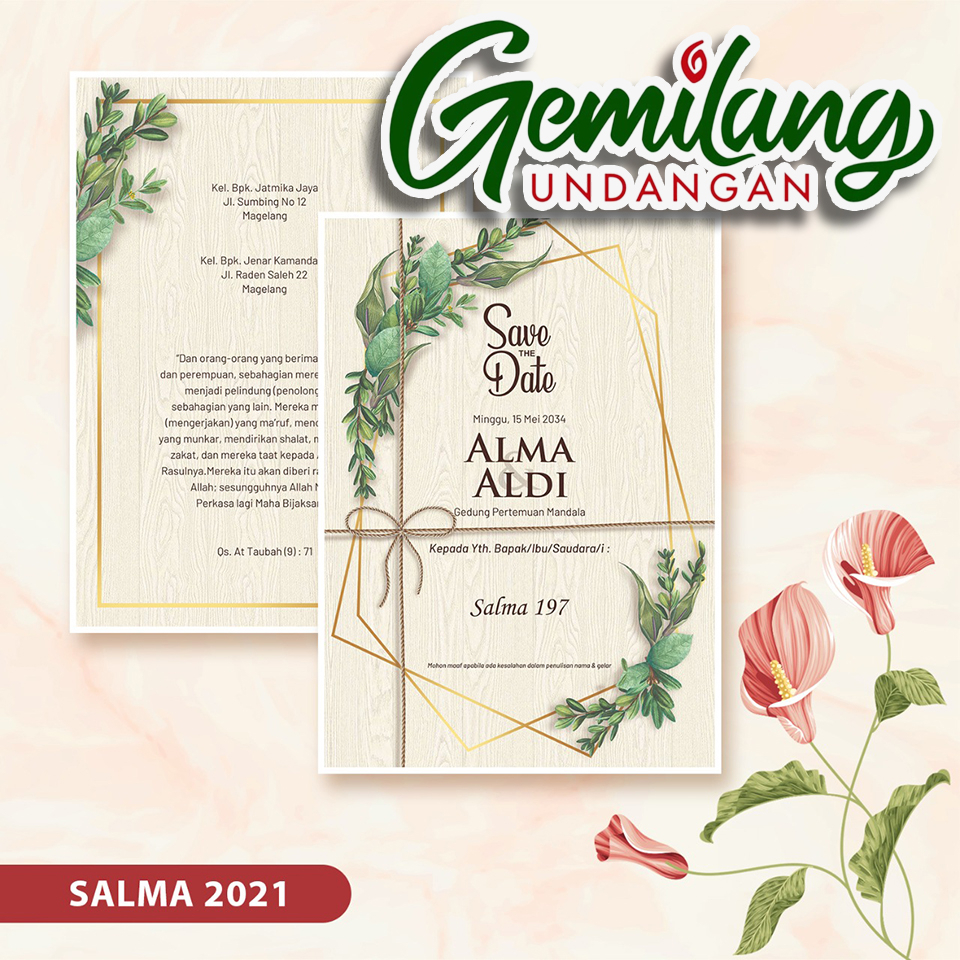 Blangko Undangan Pernikahan SALMA 197