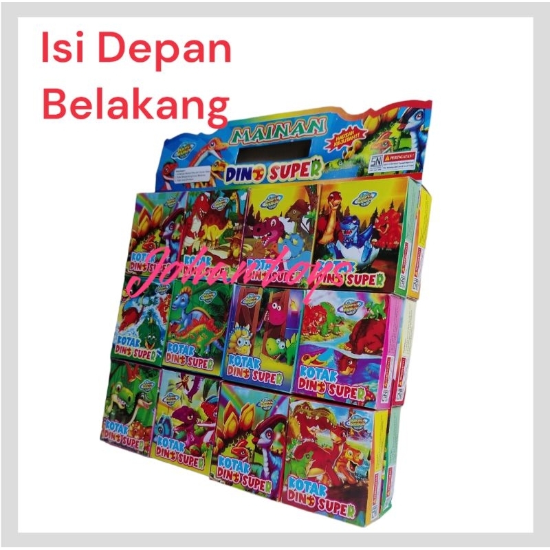 Kotak Kado Dino isi 24 Pcs mix