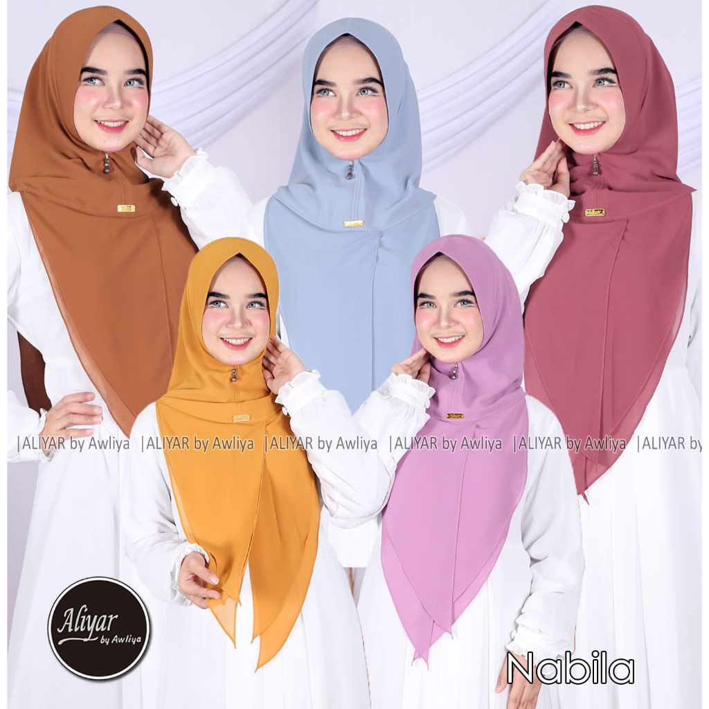KHIMAR NABILA ORINAL ALIYAR BY AWLIYA//KHIMAR NABILA POLOS STANDAR ALIYAR BY AWLIYA//KHIMAR