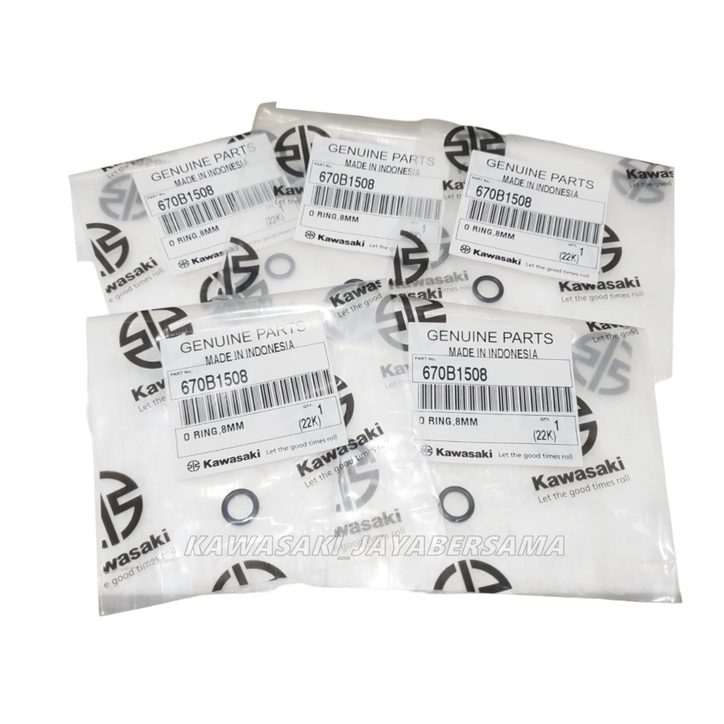 ORING KIPS KECIL KAWASAKI NINJA ORIGINAL 670B1508 5pcs