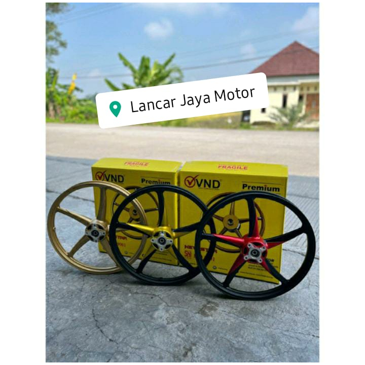 Velg pelek racing mio vixion ninja rx king jupiter VND RACING 120 ring 17 depan saja six star