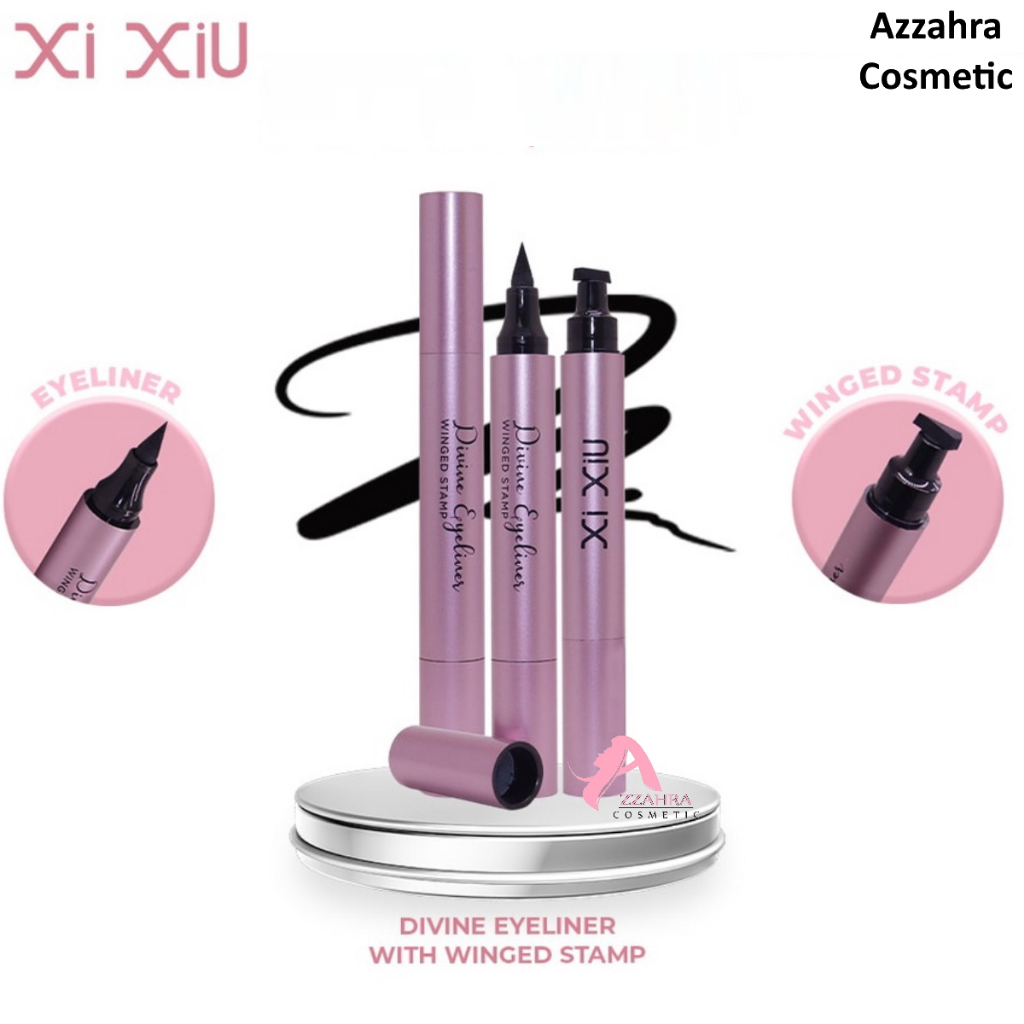 XI XIU DIVINE Liquid Eyeliner Pen Waterproof Black With Stamp