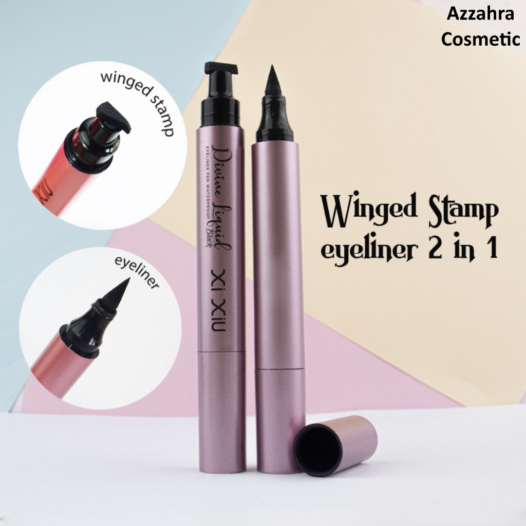XI XIU DIVINE Liquid Eyeliner Pen Waterproof Black With Stamp