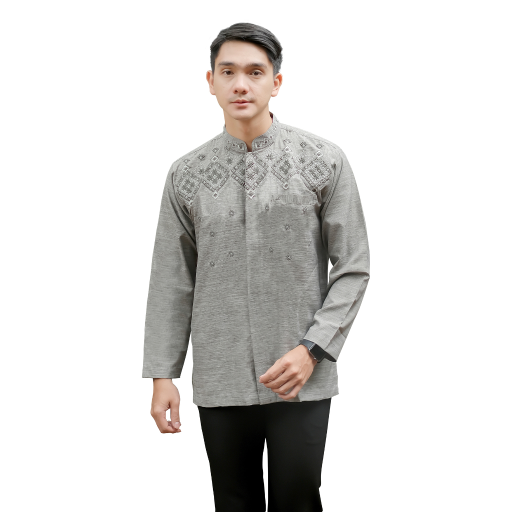 Baju Koko Ramli Lengan Panjang Katun Akhdan 2318