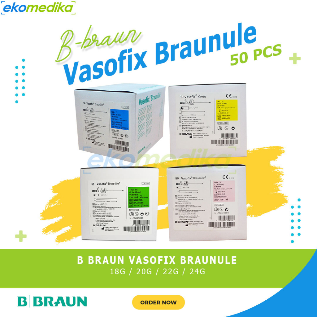 Vasofix Braunule & Certo BBraun / I.V. Cathether BBraun Isi 50'S