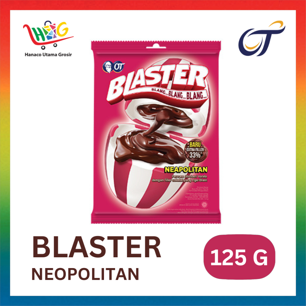 Permen Blaster Neapolitan / Choco / Barley 125gr